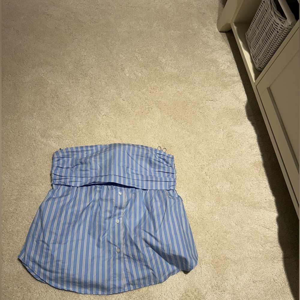 Zara strapless shirt top